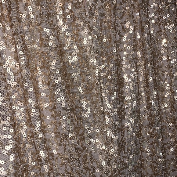 Gold sequin floor length bridesmaids dress - Picture 4 of 6